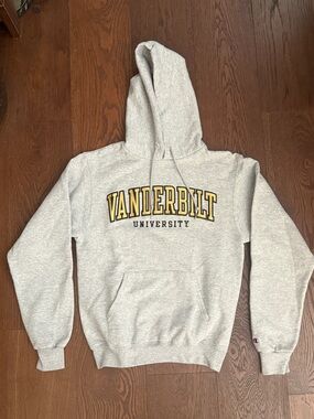 Vanderbilt University Champion Gray Hoodie Sweatshirt